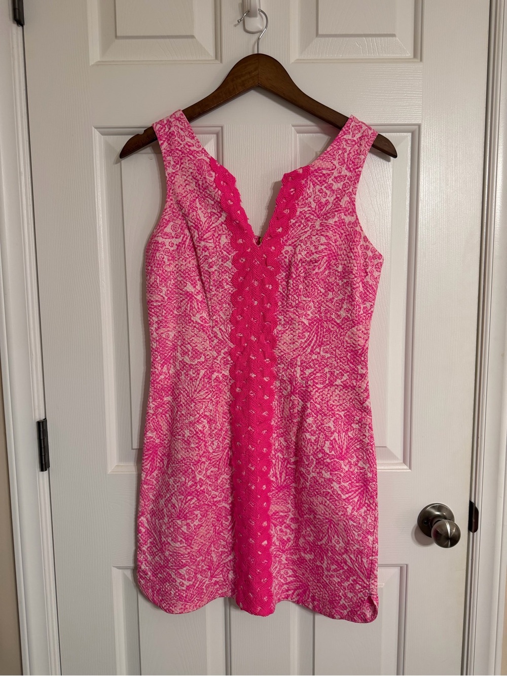 Lilly Pulitzer for Target Hot Pink Patterned Sleeveless Midi Dress